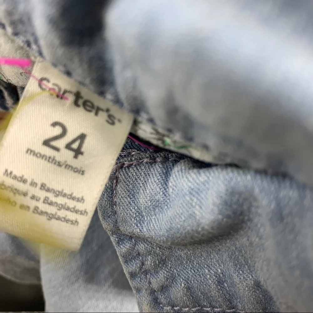 Carter’s girls jean jacket - 24 months